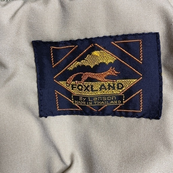 Vintage Foxland By Lanson Tan Hooded Shirt Jacket 13/14 Medium - Picture 3 of 9